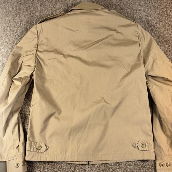 Patriot Navy Windbreaker Men’s Government Issued Full Zip Tan Large Talon Zipper - Picture 11 of 11